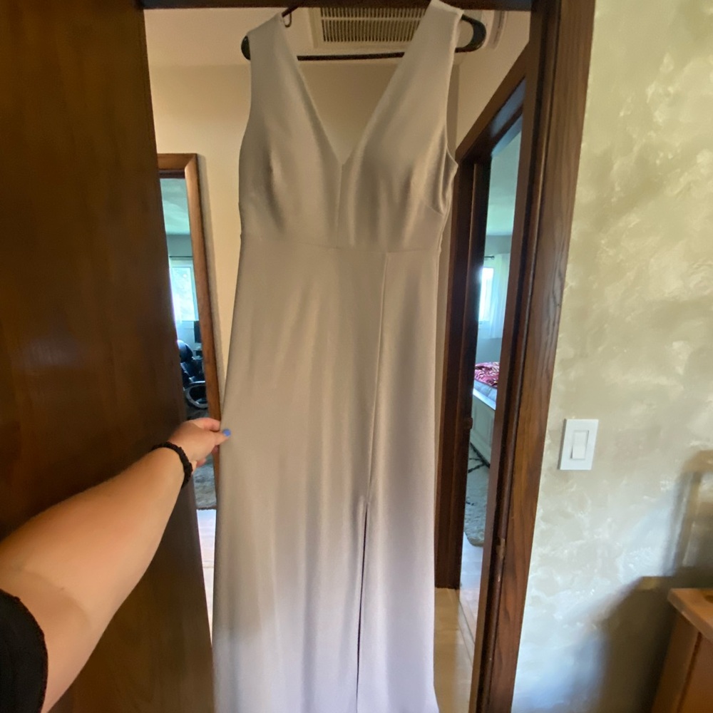 Birdie Grey Shamin Dress $99 Crepe Taupe View 2